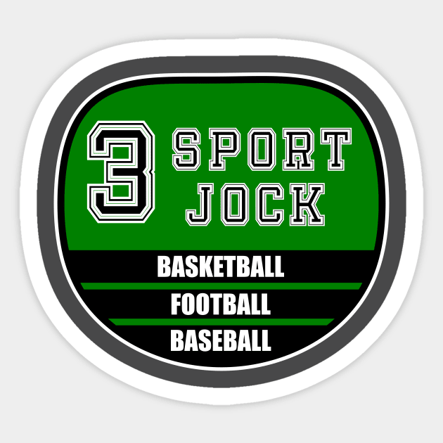 Three Sport Jock Motivational Sports Gift Sticker by machasting